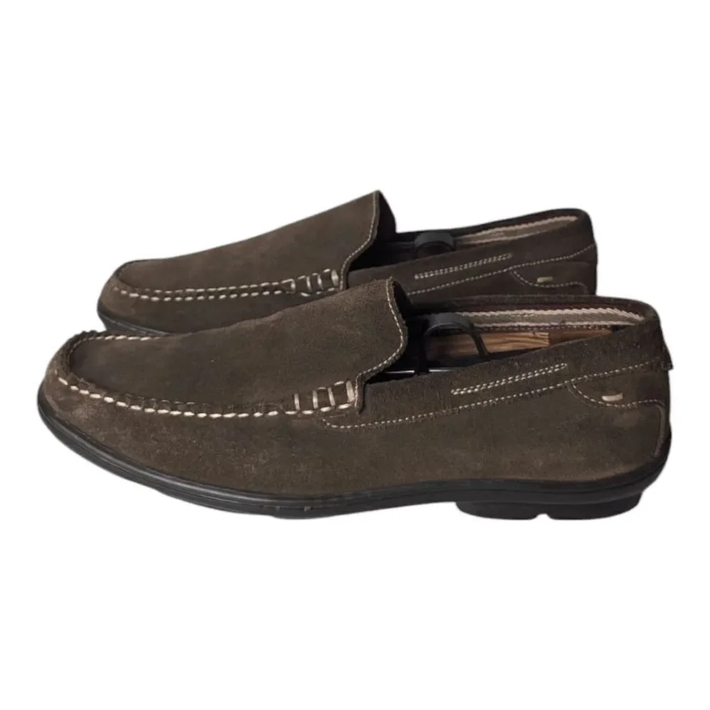 JOHNSTON & MURPHY Brown Suede Loafer Size 8.5M